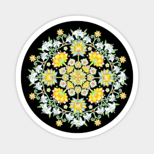 Flower Crown Nouveau Magnet